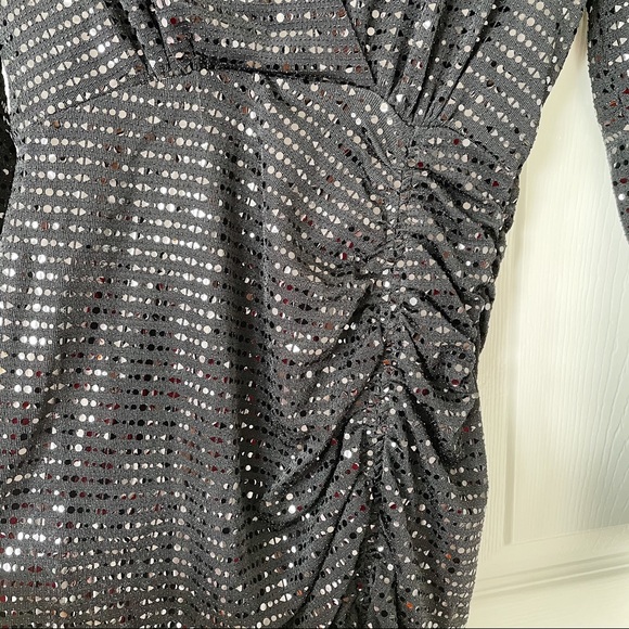 Zara Sparkly Draped Dress - Picture 10 of 12